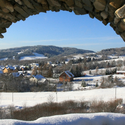 Widok z golgoty na stację Tylicz.ski
